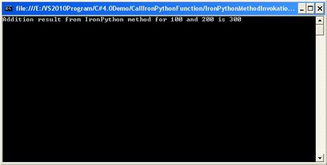 th 464 - 5 Python Tips for Calling IronPython Code from a C# App