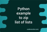 th 495 200x135 - Efficient List Management: How to Zip Lists Within A List [Duplicate]
