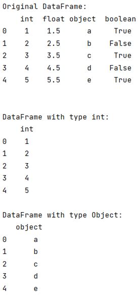 th 620 - Efficient Pandas column selection by data type