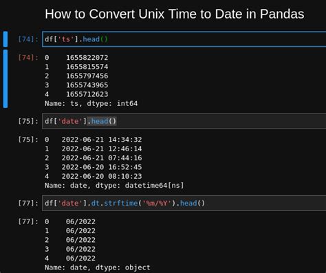 th 289 - Effortlessly Convert Pandas Datetimeindex to Unix Time