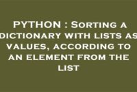th 406 200x135 - Efficiently Sort Dictionary Lists by Element in Python