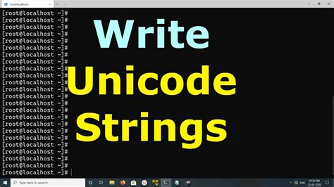 th 490 - Create Unicode Strings with Python3: A Simple Guide