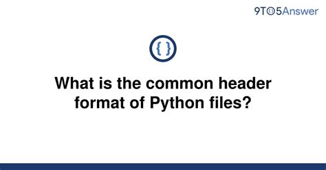 th 604 - Python File Header Format: A Brief Overview for Beginners.