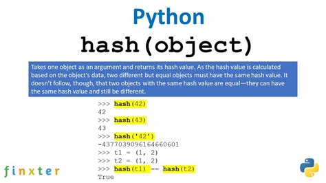 th 63 - Maximize Efficiency with Python's Built-In Hash Function