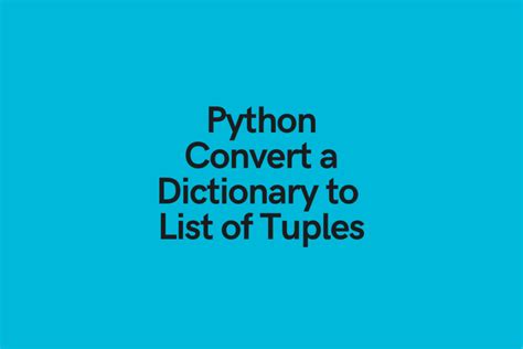 th 227 - Python Tips: Efficiently Convert List of Tuples into a Dictionary