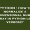 th 38 60x60 - Efficiently Normalize 2D Numpy Arrays in Python.