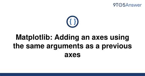 th 518 - Creating a New Axes in Matplotlib with Existing Arguments.