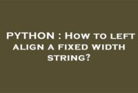 th 318 200x135 - Aligning Fixed Width Strings: Simple Solutions for Left Alignment