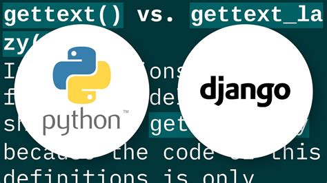 th 353 - Optimizing Django: When to Use Ugettext_lazy?